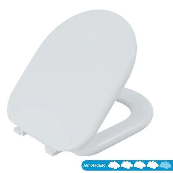 Assento Almofadado Para Vaso Deca Carrara Branco Tca/k Astra