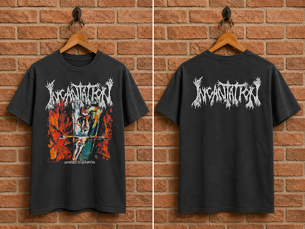 Camiseta Incantation 100% Algodão Preta