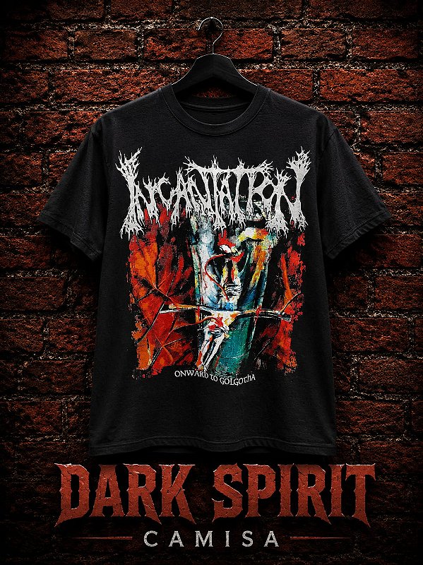 Camiseta Incantation 100% Algodão Preta