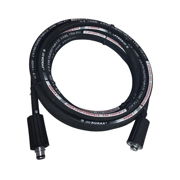 MANGUEIRA TRAMA AÇO ALTA PRESSÃO 2x ( M22-Pino 15MM ) - 3 METROS