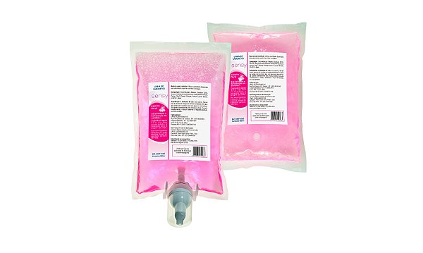 SABONETE EM ESPUMA C/ VALVULA - FLORAL - REFIL 600 ML