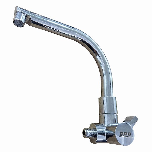 Torneira Abs Cozinha Soft Parede Cromada Sowshop