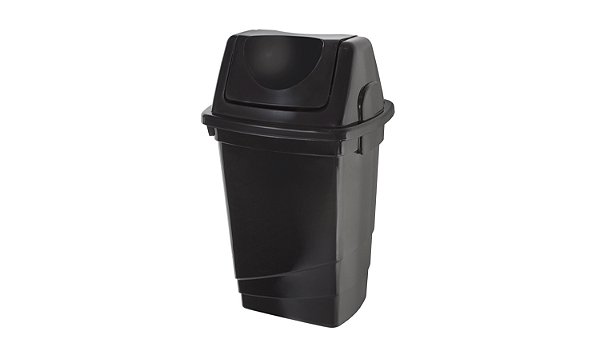 LIXEIRA SOBERANY TAMPA BASCULANTE 30L PRETA LIXTB30PT FortCom