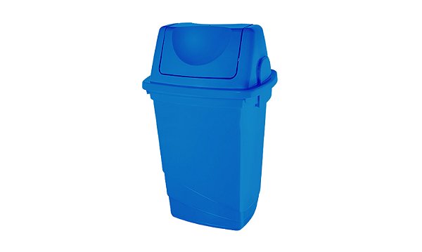 LIXTB30AZ - LIXEIRA SOBERANY TAMPA BASCULANTE 30L AZUL