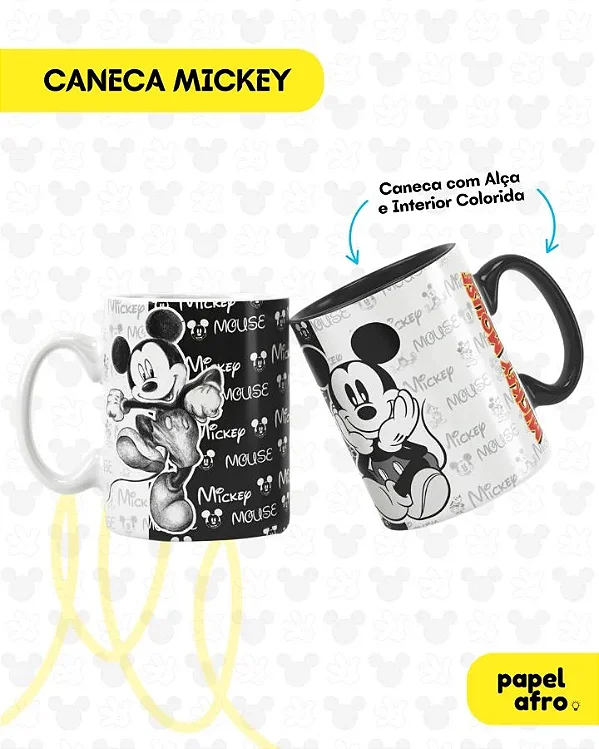 Caneca Retrô 325 ml com Personagem Clássico