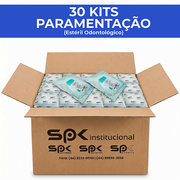 30 Kit Pequenas Cirurgias Estéril Odonto 12 Peças