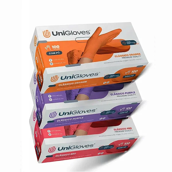 Kit 3 Caixas Luvas Descartável Procedimento Látex 300 Unidades