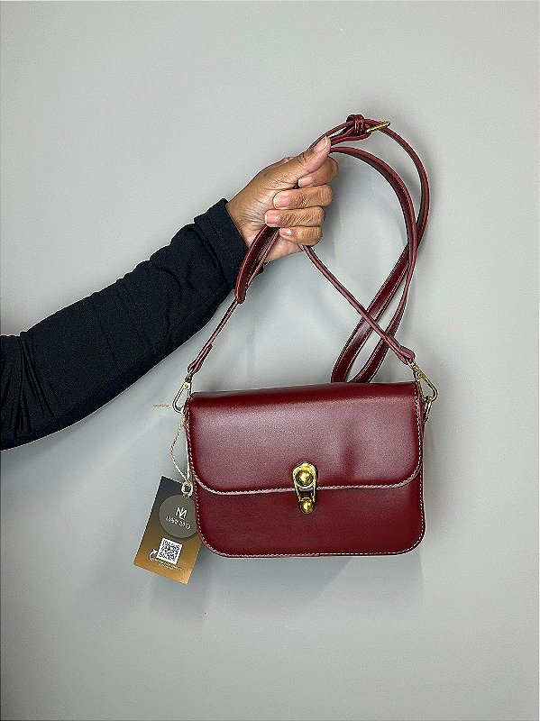 Bolsa Olivia Transversal com Fechamento Orgânico