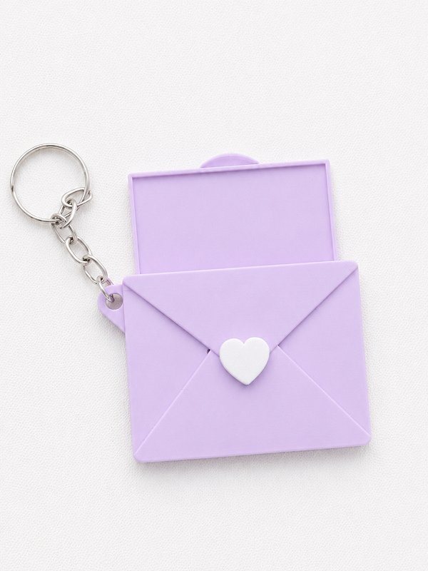Chaveiro Carta de amor para foto - Roxo