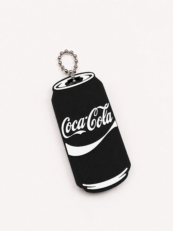 Chaveiro abridor de latas Coca Cola Preto