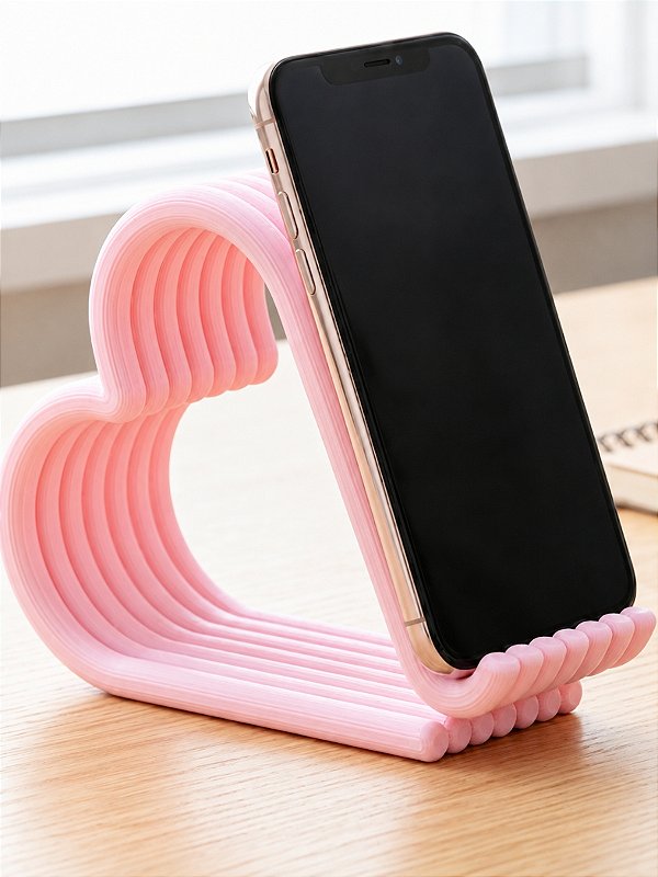 Suporte celular coração