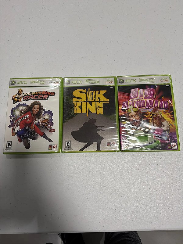 Kit 3 Jogos Xbox 360 Sneak King Pocketbike Racer Big Bumpin