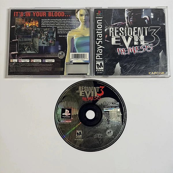 Resident Evil 3 Nemesis Ps1 Americano Original Cib