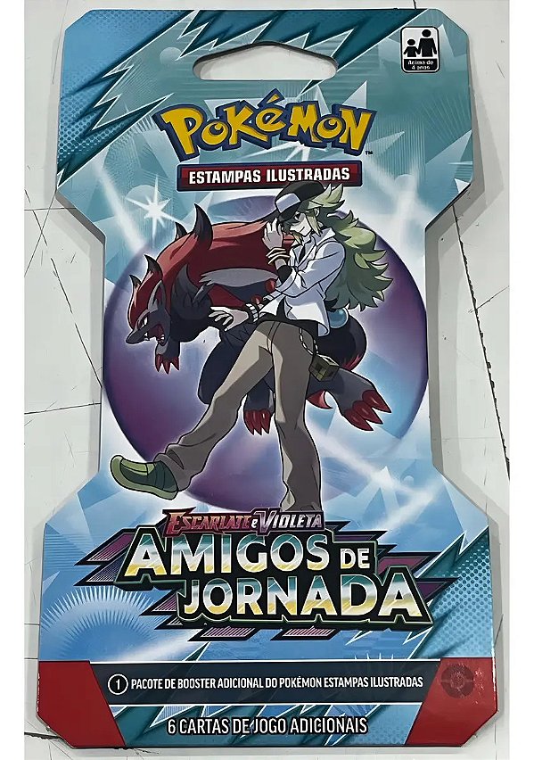 Booster Unitario C/ 6 Cartas Pokemon Ev9 Amigos De Jornada Português
