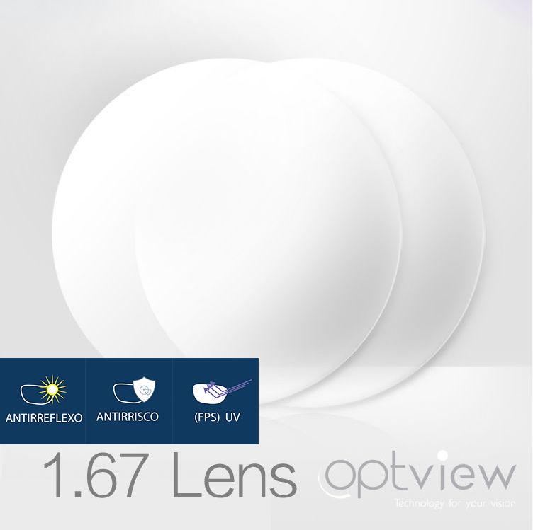 Lentes Digitais Optview - Alto Índice 1.67 + Fastkot SH