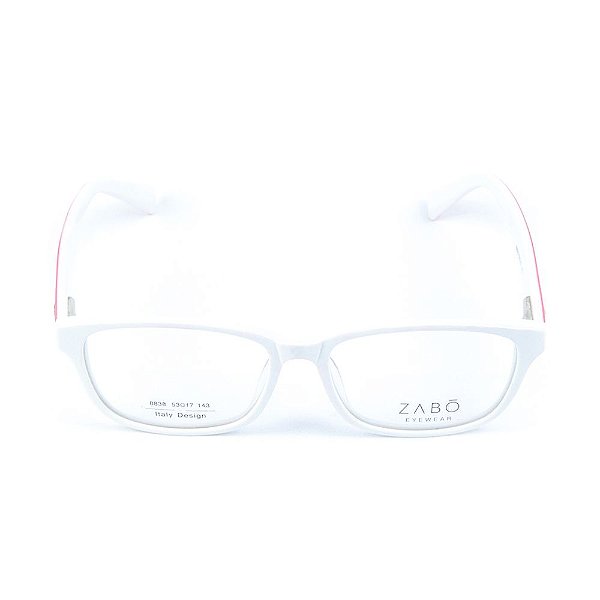 Armação para óculos de grau em Acetato Zabo Helsinque Branco