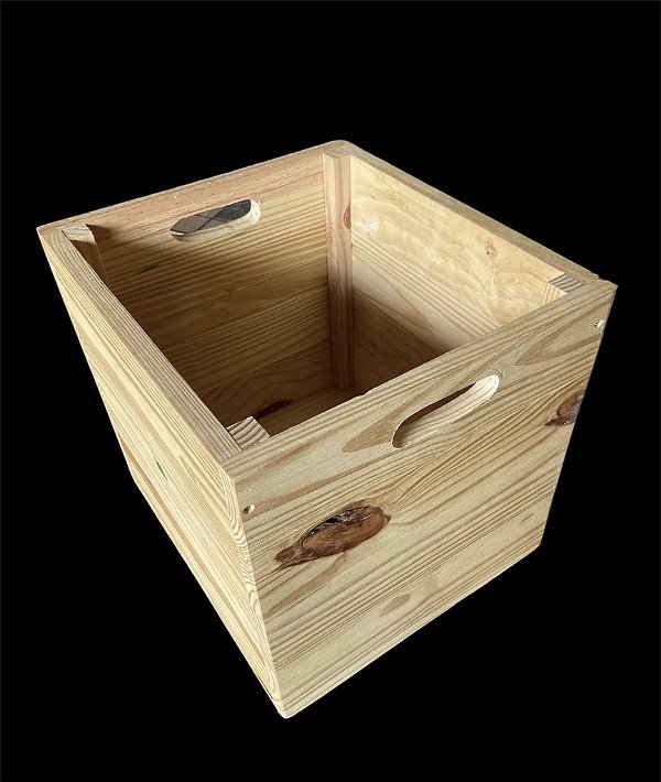 Cubo Caixote cachepot Tai pinus 40x40x40 com puxador