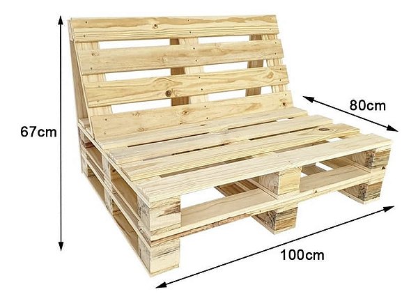 Estrutura Euro de pinus para sofá e poltrona estilo pallet