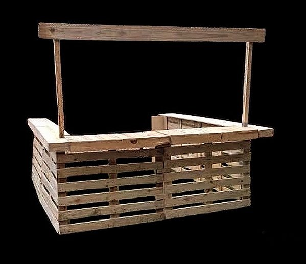 Quiosque Barraca  Bar EcoLife pallet para eventos ao ar livre / pic nic piquenique