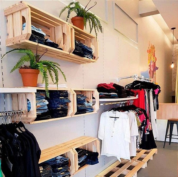 Caixote Export de laranja feira pinus ideal para nicho ou estante de caixotes expositores loja