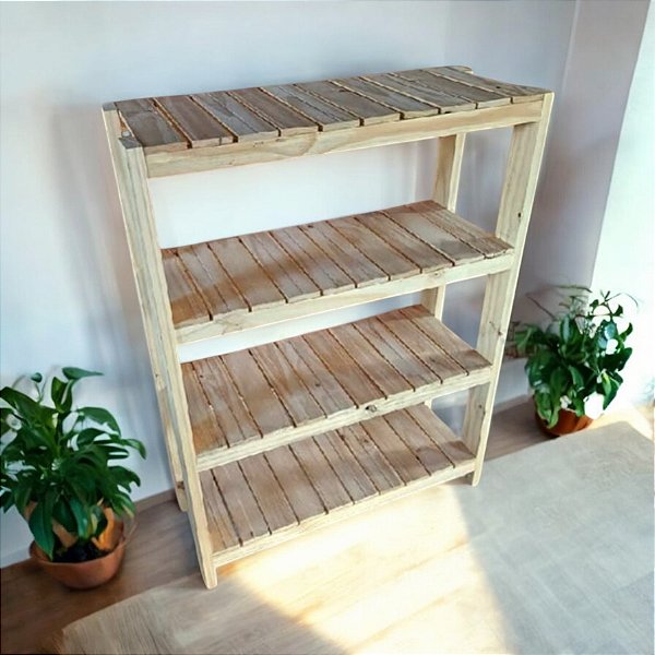 Aparador estante de madeira WoodLife de pinus