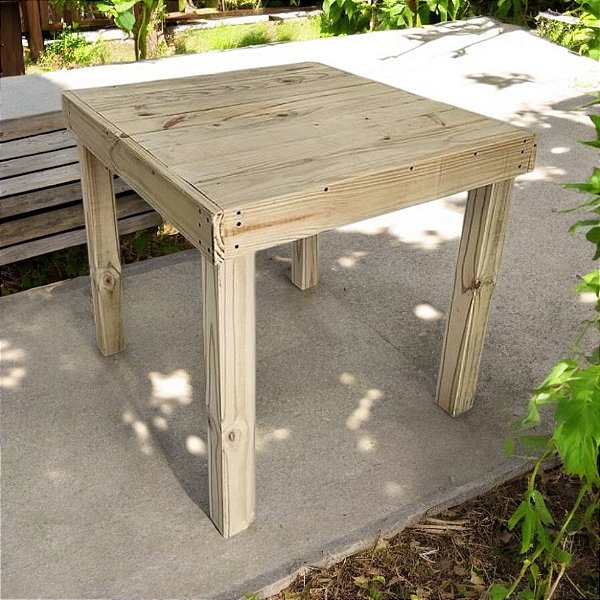 Mesa quadrada EURO  90x90 cm pinus