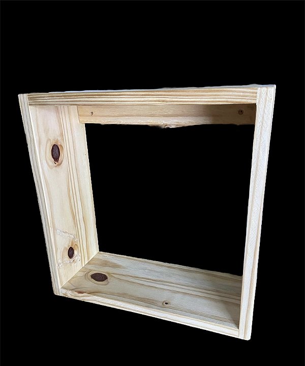 Nicho EcoWood III de madeira para parede
