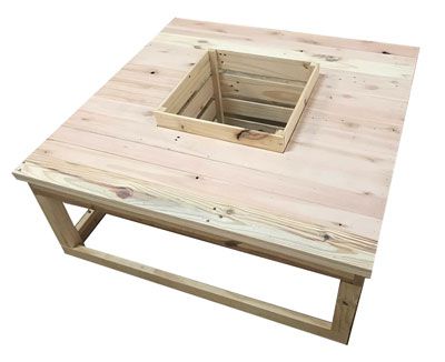 Banco Boulevard de pallet + cachepô para plantas ideal para praças e espaços para assento