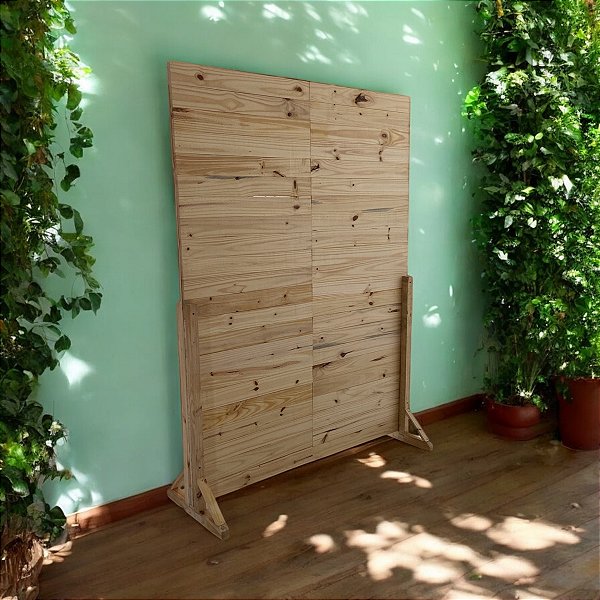 Backdrop biombo EcoWood médio 200x100 fechado