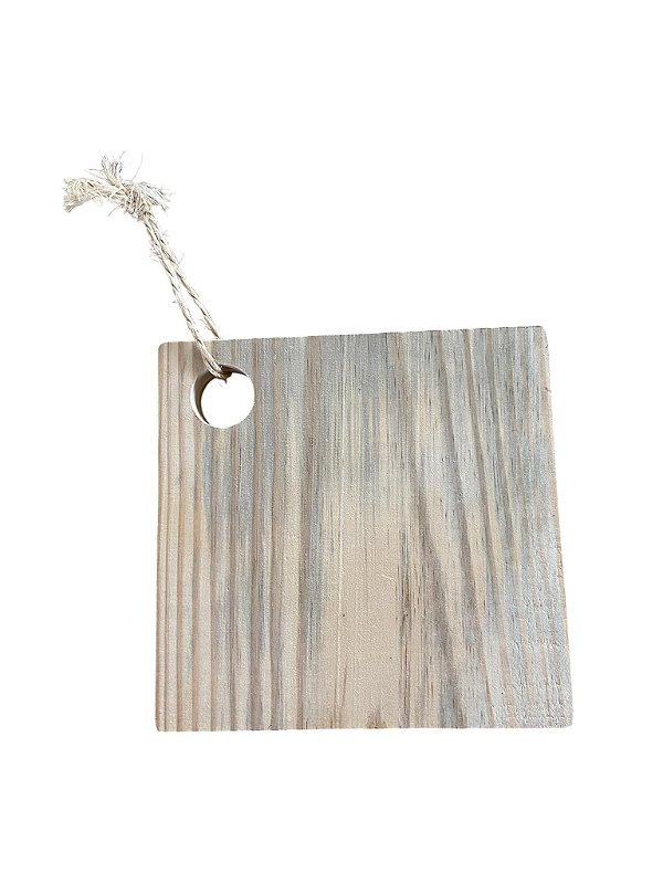 Tábua de corte quadrada hamburgueria