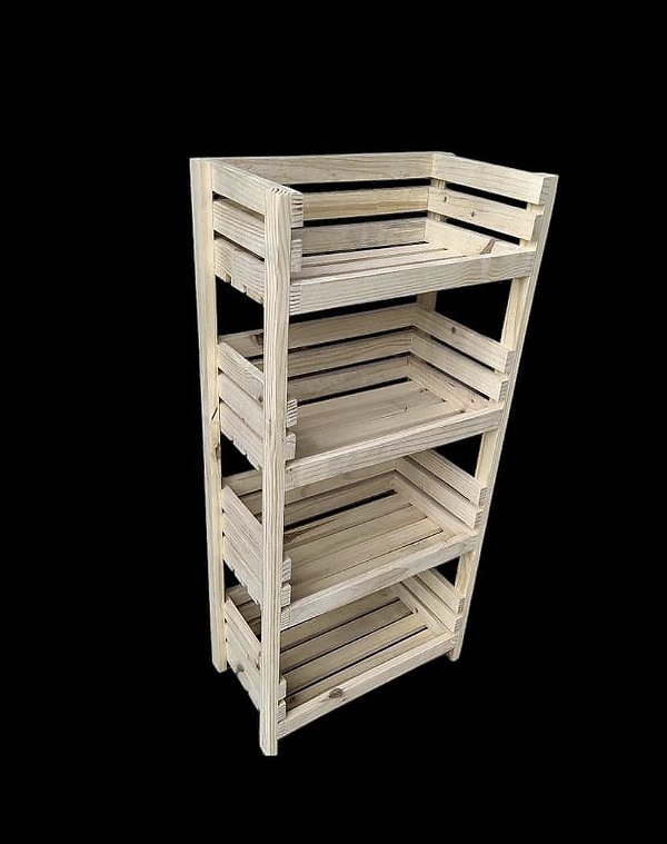 Estante torre para cozinha para frutas e verduras