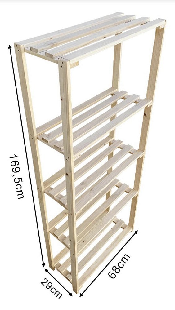 Estante ripadinha 5 prateleiras simple