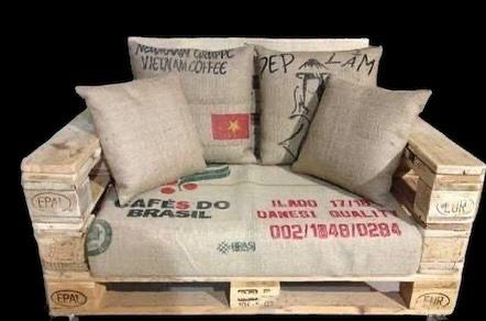 Sofá saca de café coffee shop