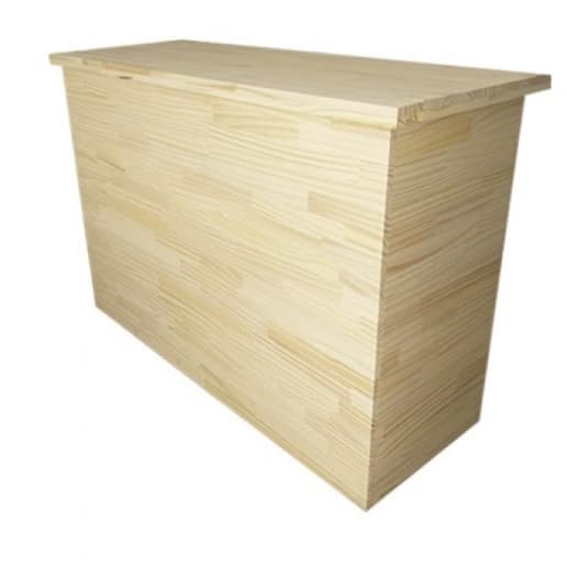 Balcão FingerJoint pinus painel 100x100x50 cm