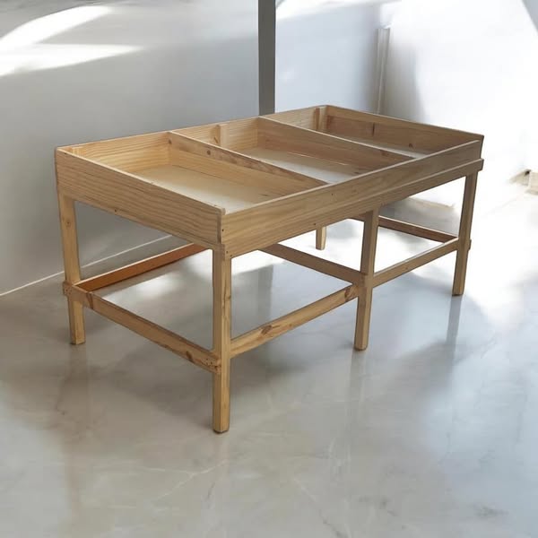 Banca vasca expositora parede Média para hortifruti