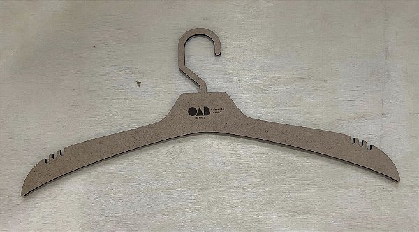 Kit com 10 Cabides personalizado em MDF 3 mm