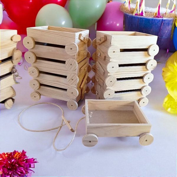 Bandeja carrinho 24x21x7 cm para aniversário lembrancinha criança