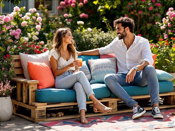 Projeto para sofá de pallet sob medida para seu negócio ou casa