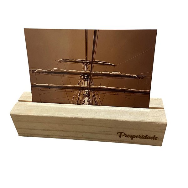 Porta retrato estilo SLOT de madeira customizado