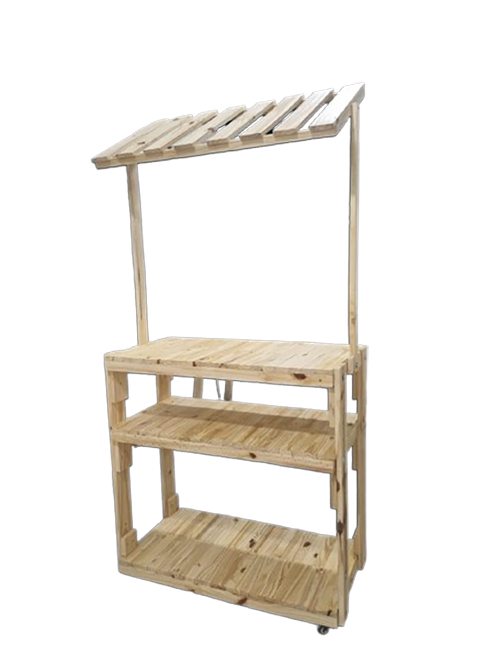 Barraca barraquinha SmallWood para feiras e exposições desmontável ideal para carros