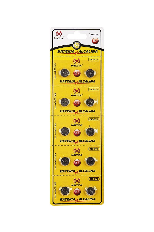 BATERIA BOTAO MOX MO-371 (CARTELA C/ 10 PCS)