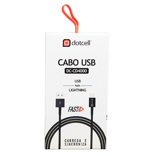 Cabo Usb Dotcell Dc-Cd4000 Preto