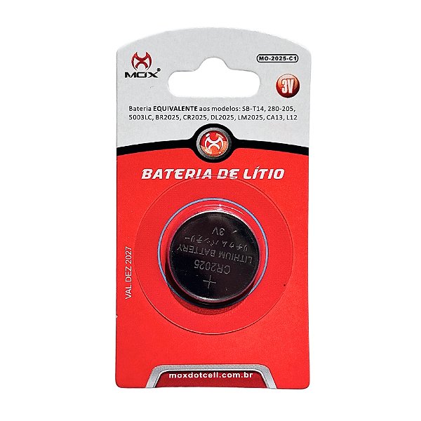 BATERIA BOTAO MOX MO-2025 (CARTELA C/ 1 PC)