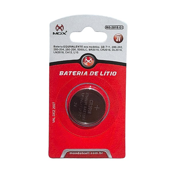 BATERIA BOTAO MOX MO-2016 (CARTELA C/ 1 PC)