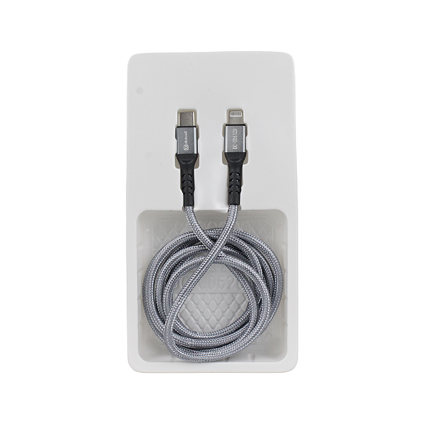 CABO USB DOTCELL DC-CD6320 CINZA Type C/Lightning (1.2m)