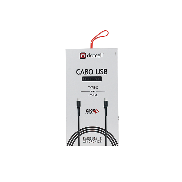 CABO USB DOTCELL DC-CD6320 PRETO Type C/Lightning (1.2m)