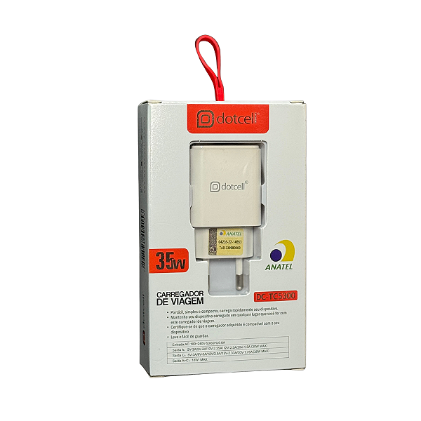 CARREGADOR PARA CELULAR DOTCELL DC-TC5300