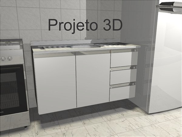 Gabinete de Pia - Modulo Planejado