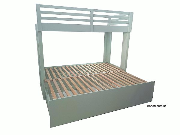 Treliche que vira cama de casal Basic Everest - Verde Mint Duratex