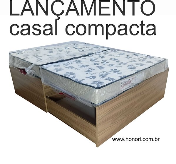 CASAL COMPACTA - MICRO CAMA 3 EM 1 - PERFEITA PARA APARTAMENTOS